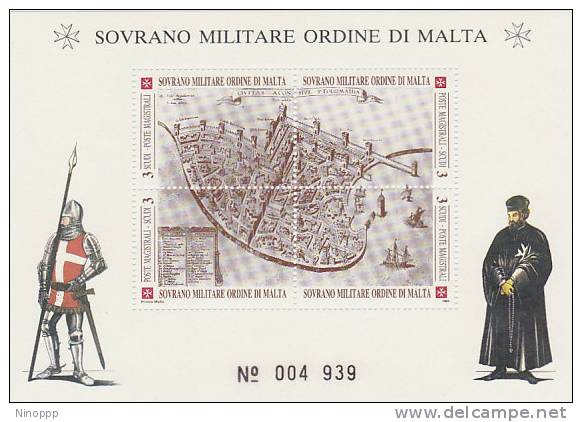 SMOM-1991 BF 31 Old Fortress Souvenir Sheet MNH - Malte (Ordre De)