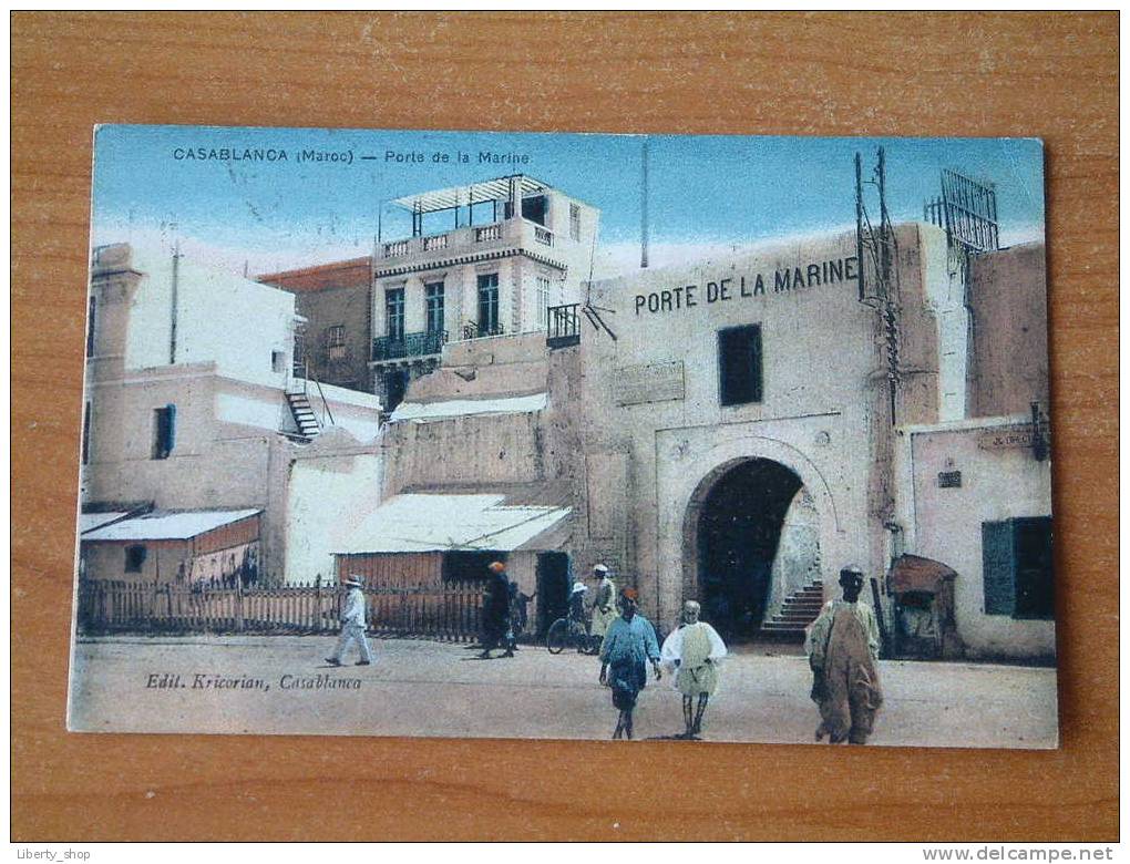 PORTE DE LA MARINE / CASABLANCA - Anno 1924 ( Zie Foto Details ) !! - Casablanca