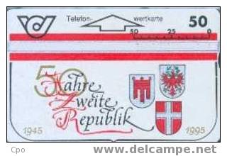 # AUSTRIA 122 Zweite Republik No3 50 Landis&gyr 05.95 Tres Bon Etat - Austria