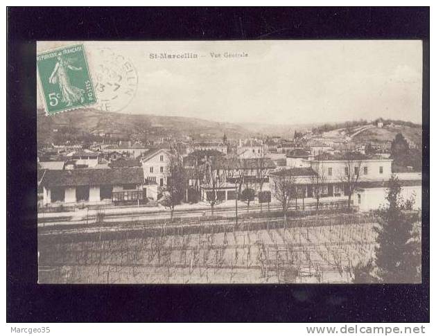 Saint Marcellin Vue Générale Pas D'édit.vigne Gare Chemin De Fer Rails   Belle Carte - Saint-Marcellin