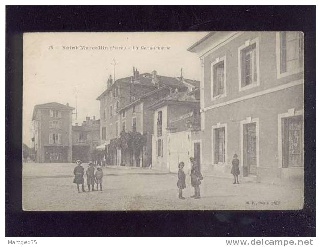 Saint Marcellin La Gendarmerie édit.B.F. N° 19 Animée Belle Carte - Saint-Marcellin