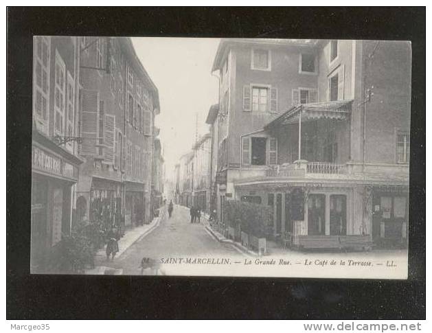 Saint Marcellin La Grande Rue - Le Café De La Terrasse édit.LL N° 31  Animée Belle Carte - Saint-Marcellin