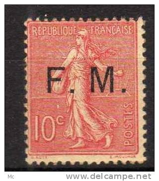 France FM N° 4 Avec Charniere * - Timbres De Franchise Militaire