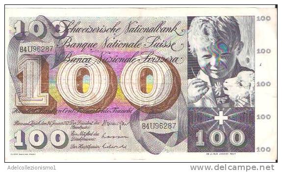 30005)splendita Banconota Da 100 Franchi Svizzeri - - Svizzera