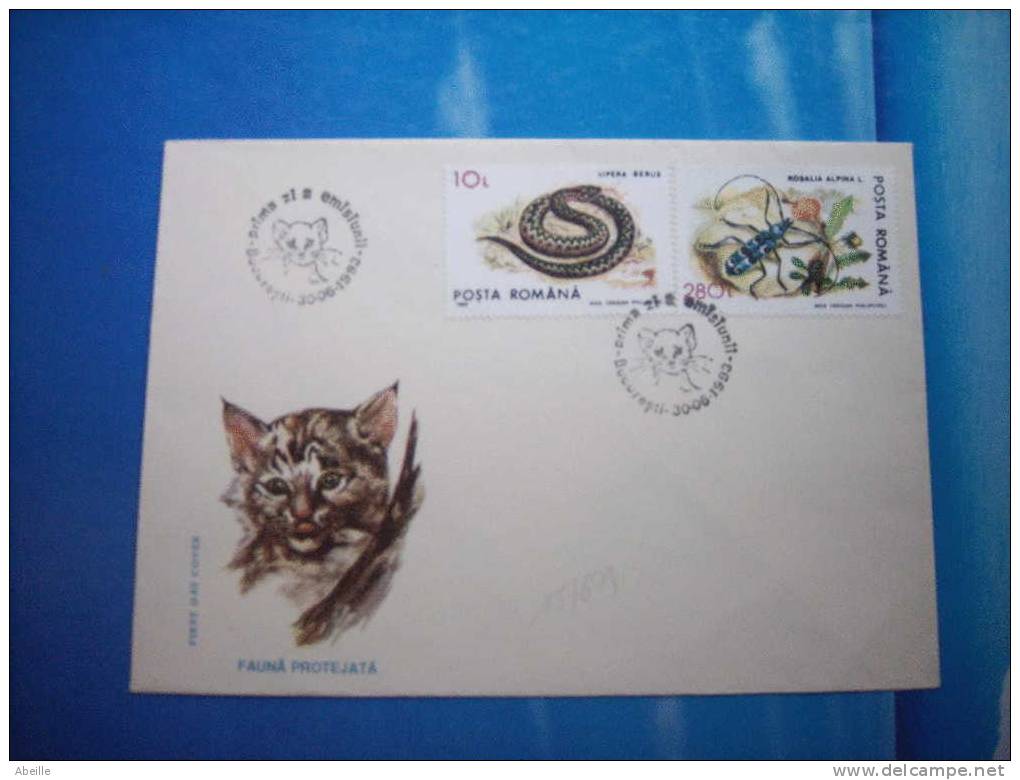 15/578    FDC   ROUMANIA - Serpenti