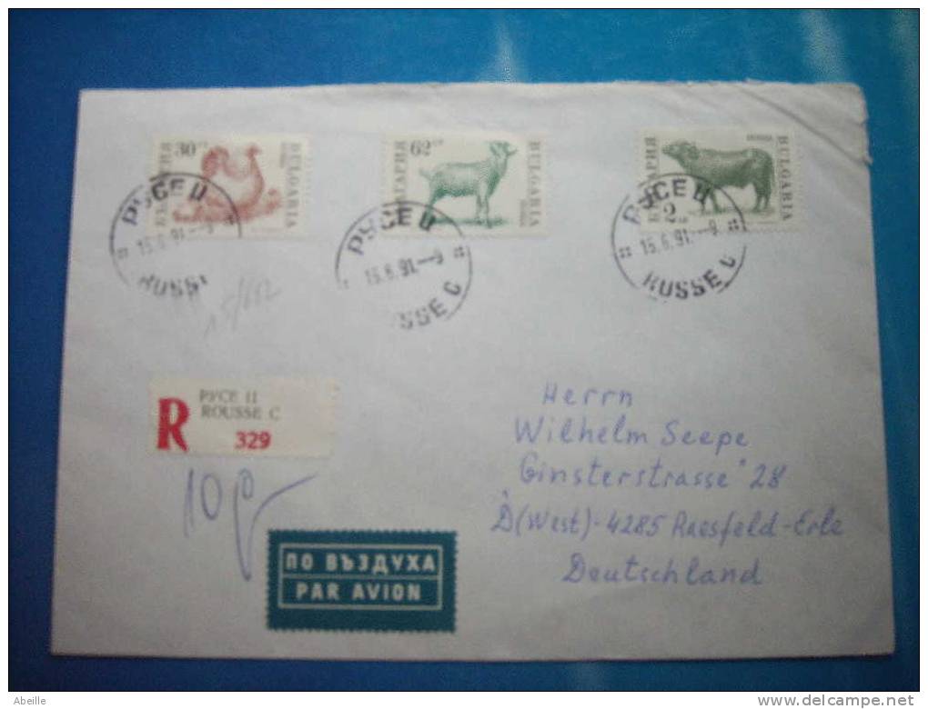 15/582   LETTRE   BULGARIE - Cows