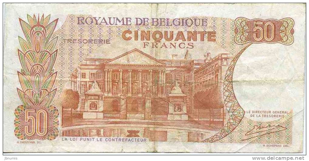 Belgique Belgium 50 Francs 16 Mai 1966 Trésorie P139 - 50 Francs