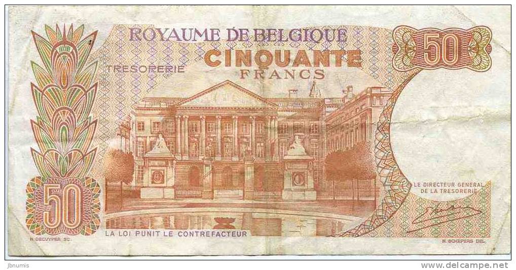 Belgique Belgium 50 Francs 16 Mai 1966 Trésorie P139 - 50 Francs