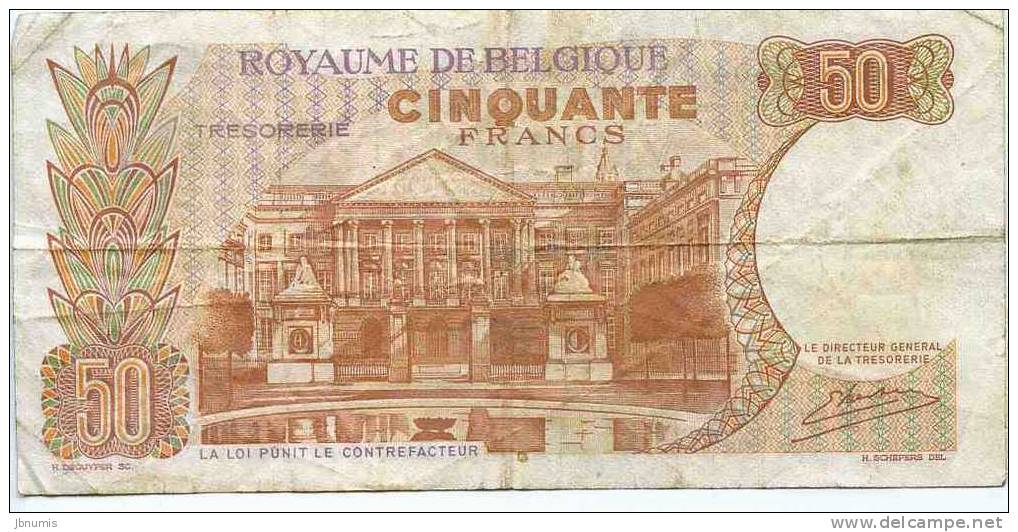 Belgique Belgium 50 Francs 16 Mai 1966 Trésorie P139 - 50 Francos