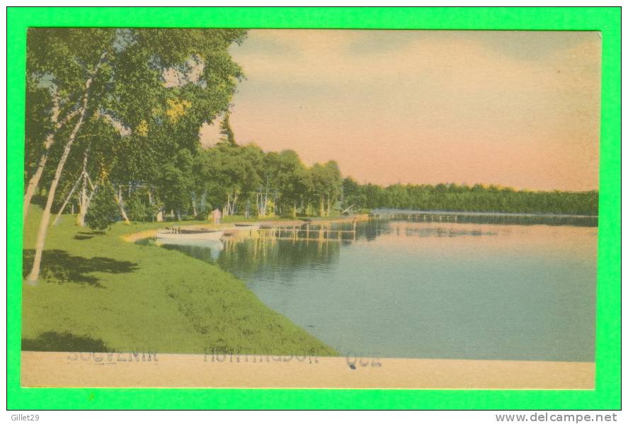 HUBTINGDON, QUÉBEC. - VUE SUR LE LAC ET LE PARC - - Sherbrooke