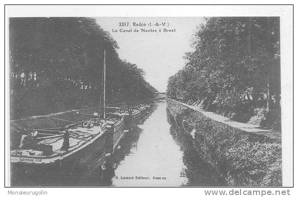 35 )) REDON, Le Canal De Nantes à Brest, A Lamiré édit N° 2257 - Redon