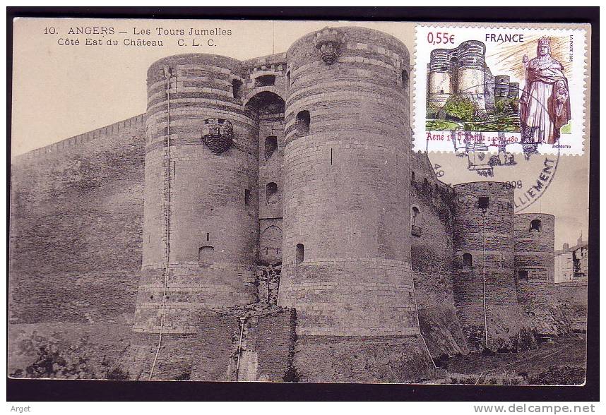 Carte-Maximum France N°Yvert 4326 (ANGERS- Roi René) Obl Sp Ill 1er Jour Sur Belle Carte Ancienne   RRR - 2000-2009