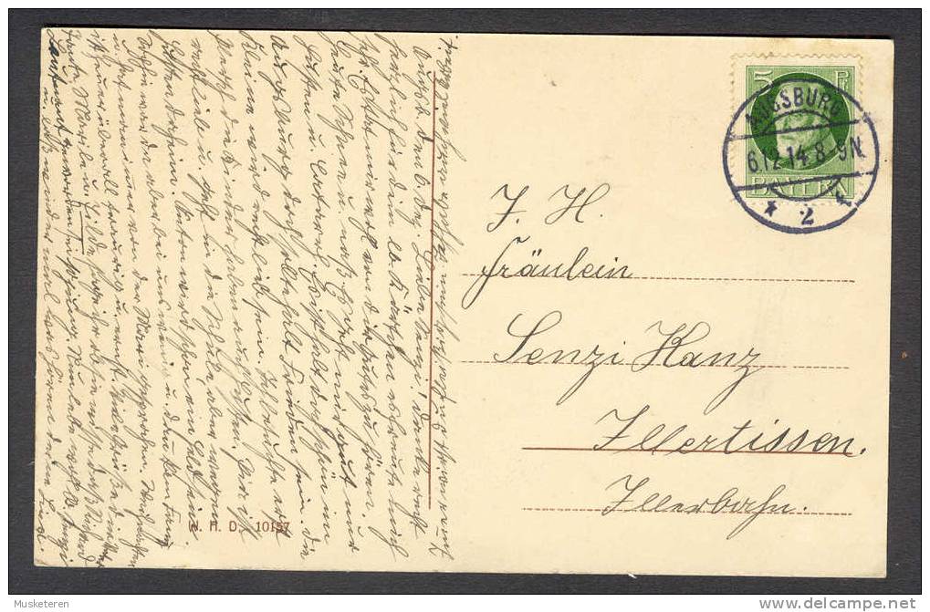 Germany Bayern Augsburg Stadttheater Deluxe Augsburg Cancel 1918 König Ludwig III. - Augsburg