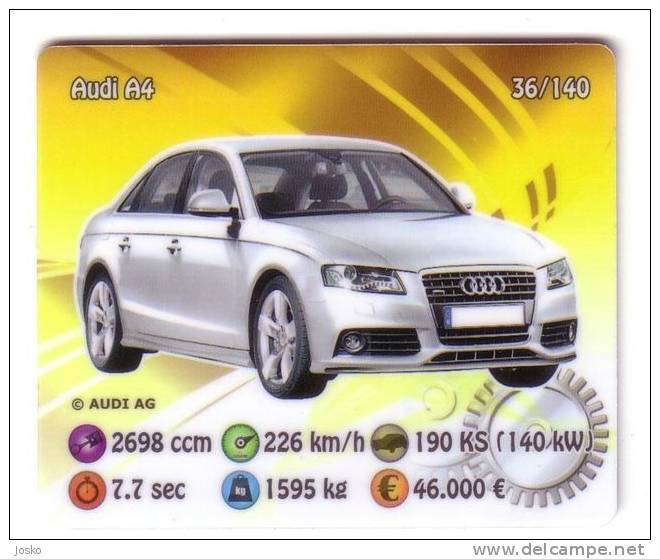 AUDI A4  - Germany Car  ( Kroatien ) Car Automobile Auto Cars Automobiles Automovil Voiture Autos - Sonstige & Ohne Zuordnung
