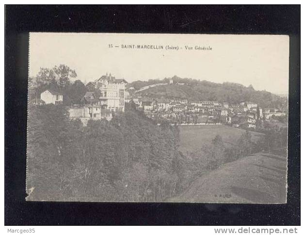 Saint Marcellin Vue Générale édit.B.F. N° 15 Voir état Belle Carte - Saint-Marcellin