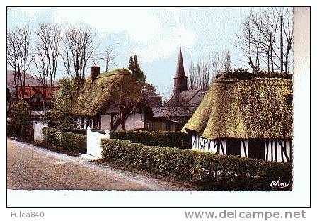 CPSM.        NORMANDIE.       Chaumière Normande. - Haute-Normandie