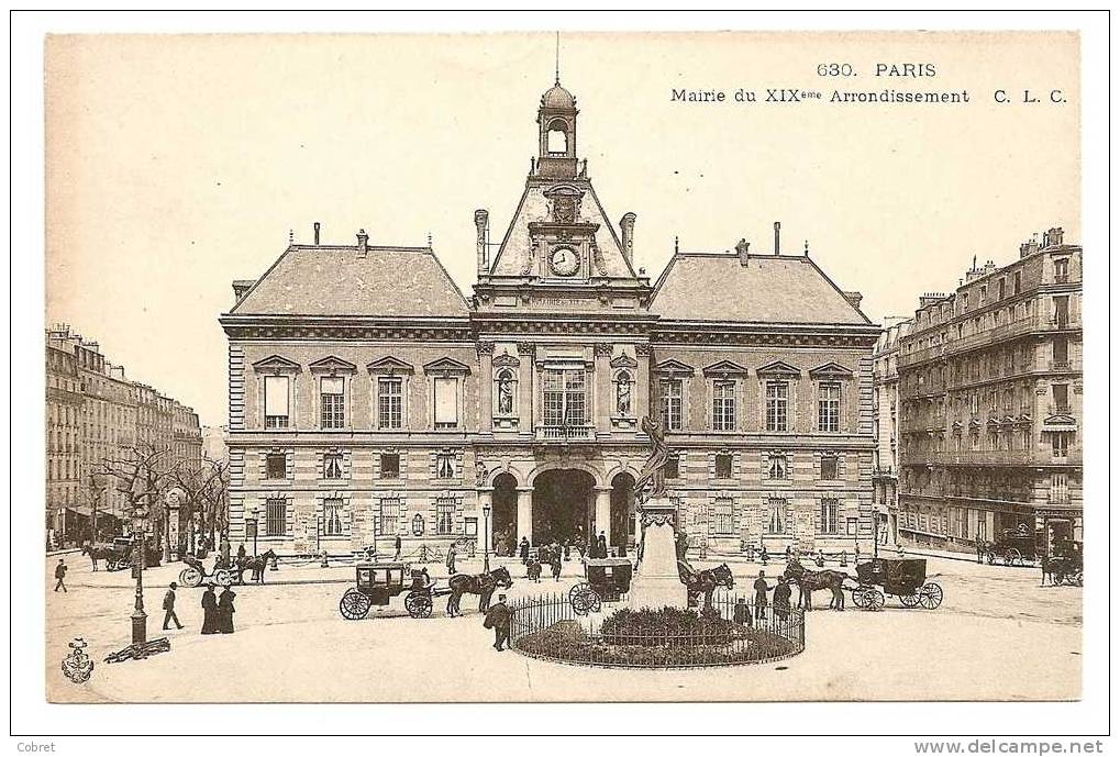 PARIS -la Mairie Du XIX Arrondissement - Distretto: 19