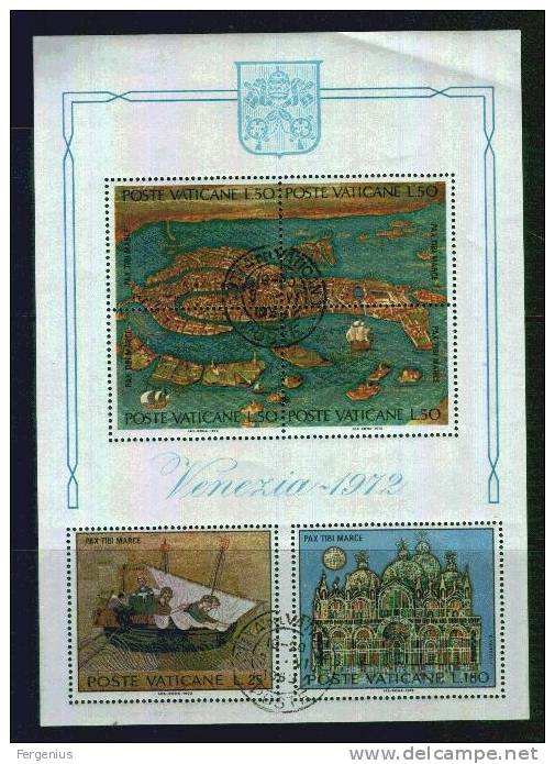 Vaticano-1972-Venezia-Unif. BF3 – Usato - Blocs & Feuillets