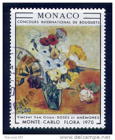 MONACO - N°  817 Oblitéré - Roses Et Anémones De Van Gogh - Usati
