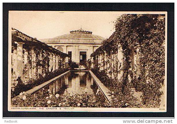 Early Postcard The Gardens & Pavilion Weston-super-Mare Somerset - Ref 432 - Weston-Super-Mare
