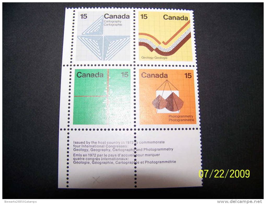 Canada -  Earth Sciences - 1972 , Aug 2 Ottawa - General Tagged - Neufs