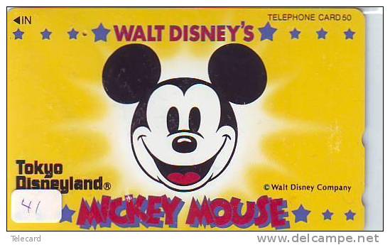 Telefonkarte Japan Télécarte DISNEY (41) Japon  Phonecard Japan * Mickey Mouse - Disney