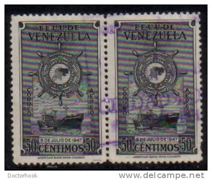 VENEZUELA   Scott #  C 263  F-VF USED Pair - Venezuela