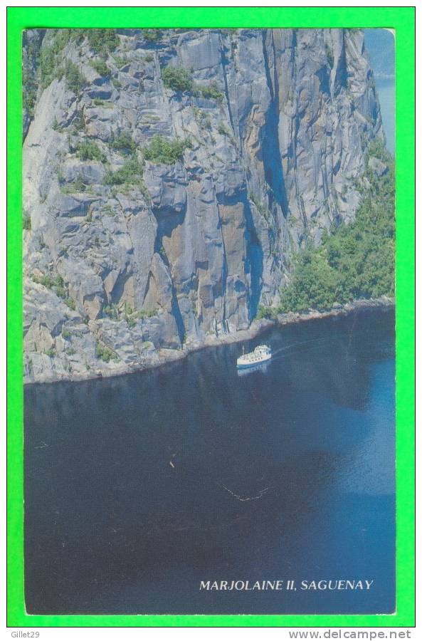 LE FJORD DU SAGUENAY - SHIP, BATEAU MARJOLAINE II - CIRCULÉE EN 1988 - - Saguenay