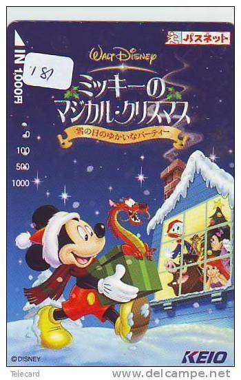 DISNEY Prepaidcard Japan (181)   Prepaid Karte Japan * Carte Prepayee Japon * Mickey Mouse - Disney