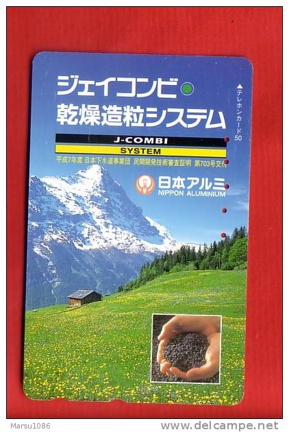 Japan Japon  Telefonkarte Télécarte Phonecard Telefoonkaart  -  Alpen Berge Alps - Montañas