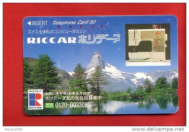 Japan Japon  Telefonkarte Télécarte Phonecard Telefoonkaart  -  Alpen Berge Alps - Montagnes