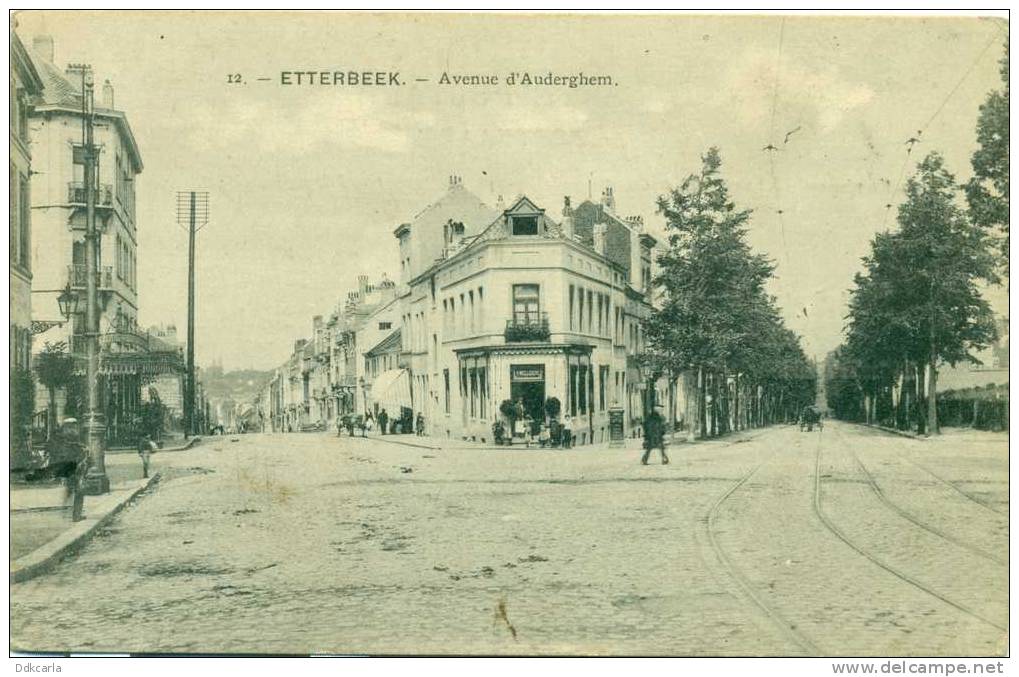 Etterbeek - Avenue D´Auderghem - Achterzijde Reklamekaart Grand Restaurant De 1er Ordre AU PHARE Etterbeek - Etterbeek