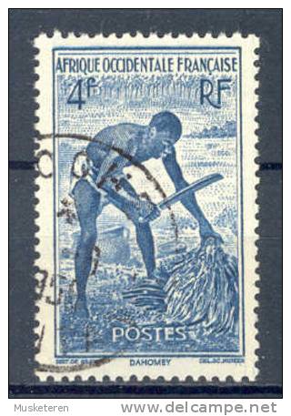 Afrique Occidentale Francaise A.O.F. 1947 Mi. 46 Dahomey Ölpalmefrüchten - Used Stamps