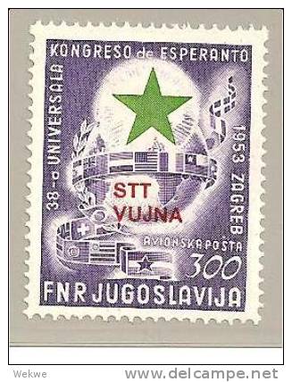 Jug TZB 104/  Triest Zone B, ESPERANTO Kongress 1953 ** - Nuovi