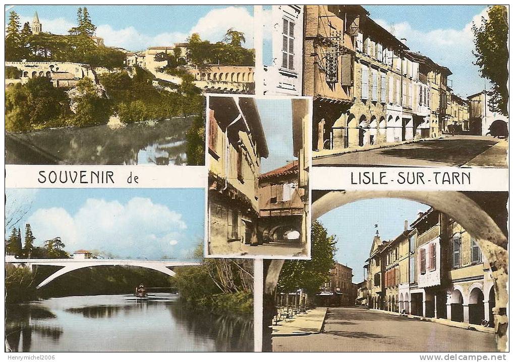 L´isle Sur Tarn Souvenir Multi Vues - Lisle Sur Tarn