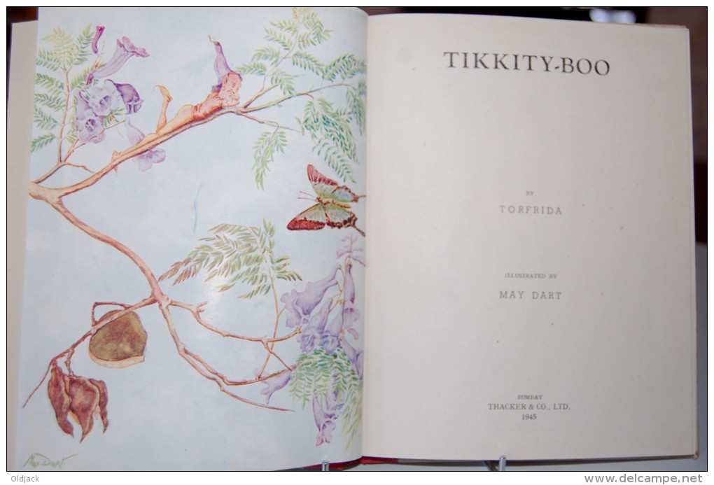 TORFRIDA  " TIKKITY BOO "  Illustré Par May Dart  .1945(en Anglais) (col9a) - Geïllustreerde Boeken