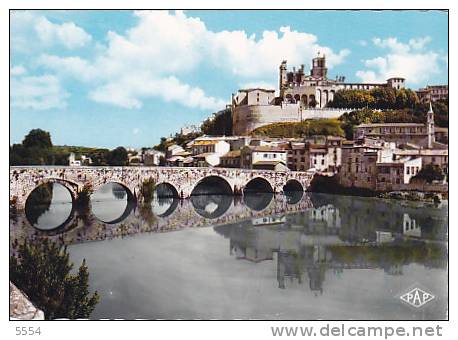 Cpsm 34 HERAULT   Beziers  Cathedrale Pont - Beziers