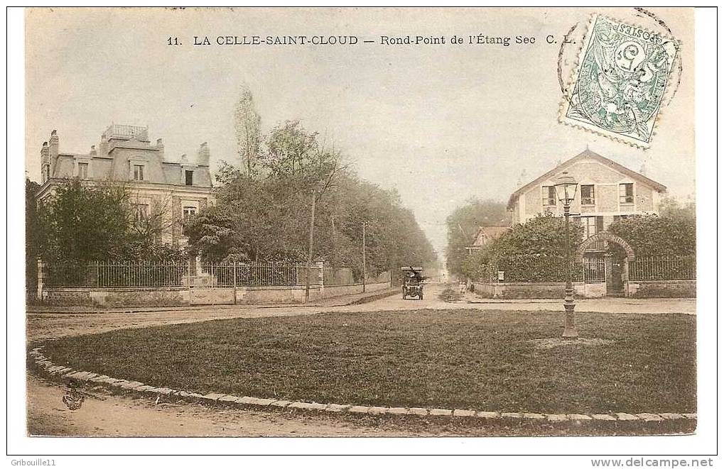 LA CELLE SAINT CLOUD   -   ** LE ROND POINT DE L´ETANG SEC **     -    Editeur  C.L.    N° 11 - La Celle Saint Cloud