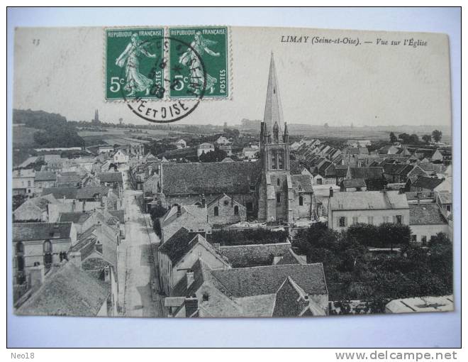 LIMAY VUE SUR L EGLISE - Limay