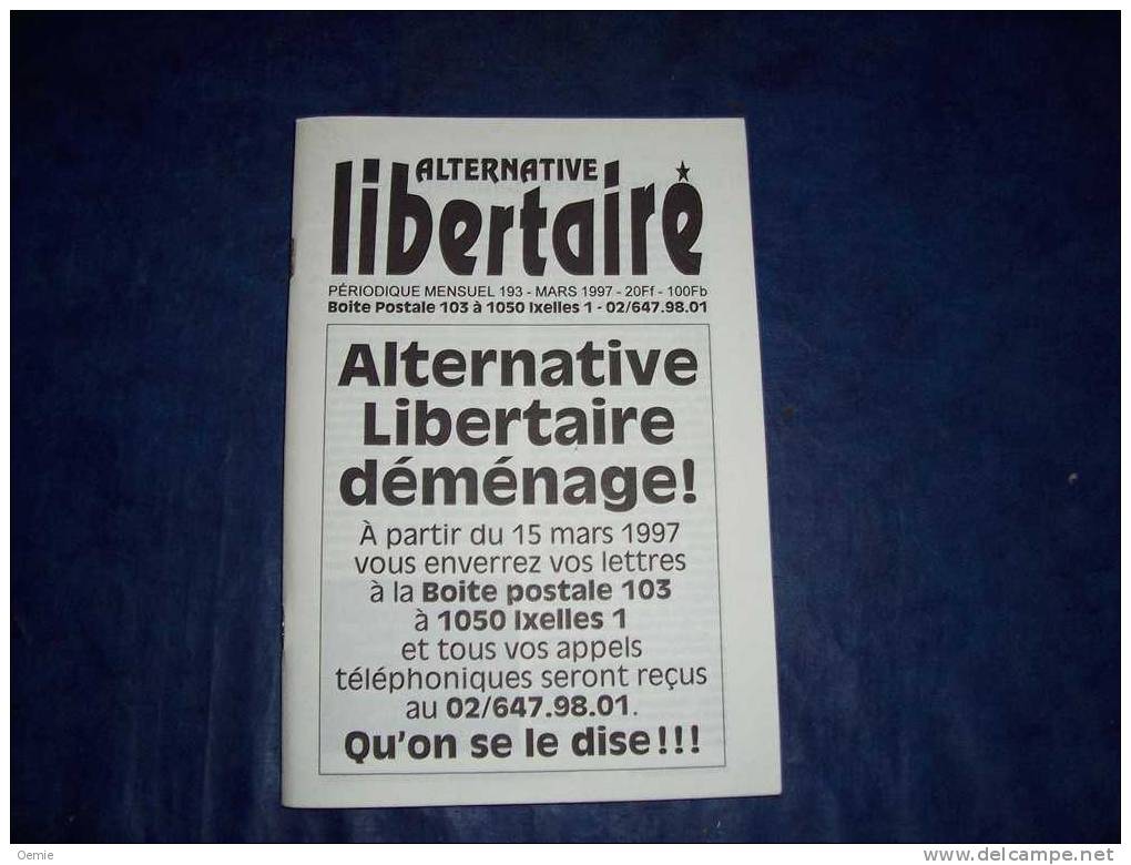 ALTERNATIVE  LIBERTAIRE - Política