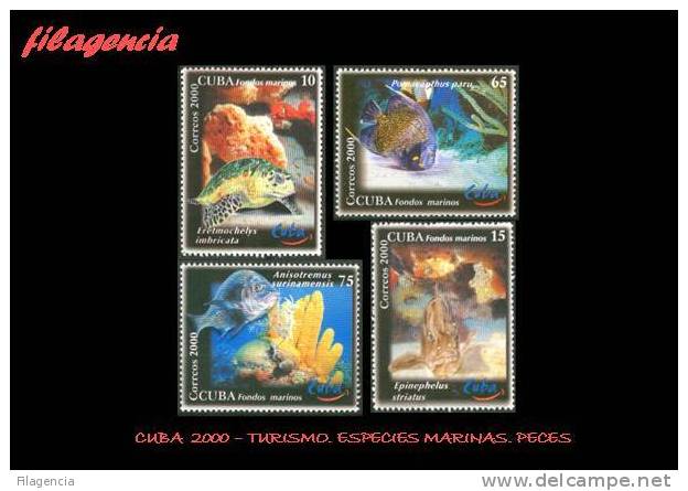 AMERICA. CUBA MINT. 2000 TURISMO. FAUNA MARINA. PECES - Unused Stamps