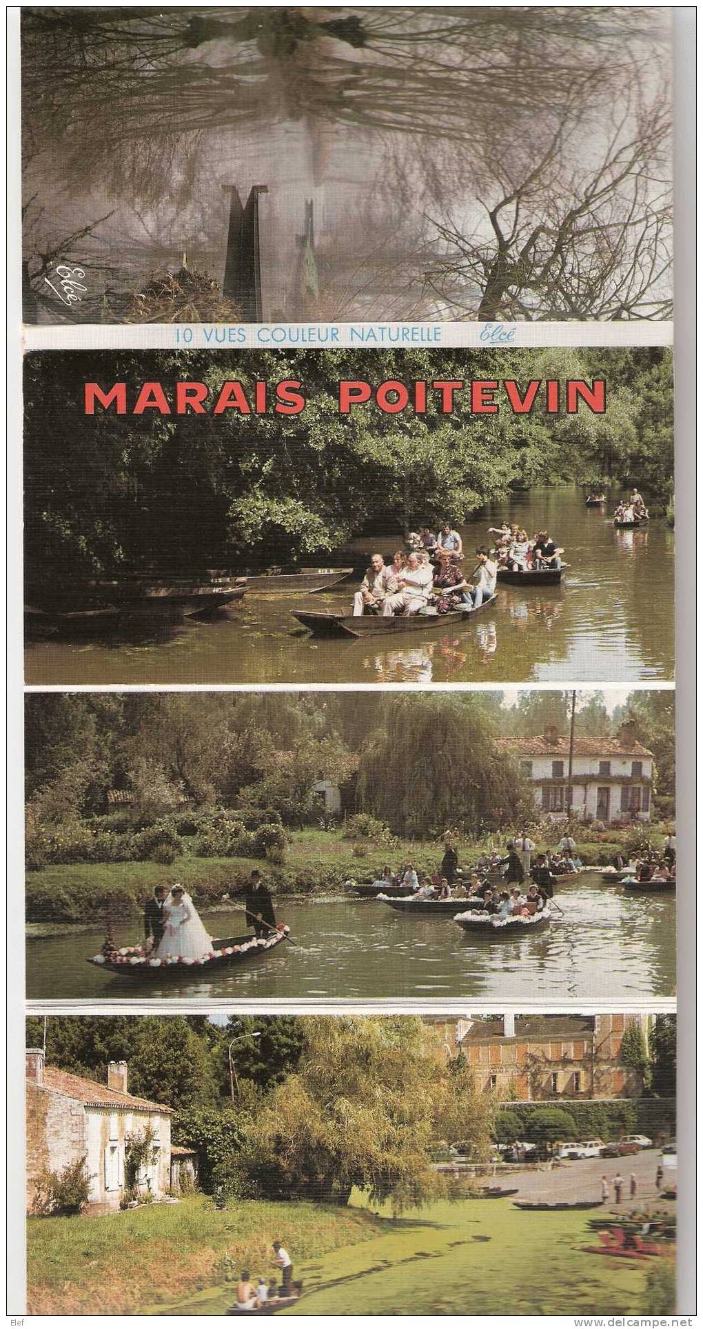 MARAIS POITEVIN, Album10 Vues:Mariage En Barque,Logis D'Arcais,Transport De Vaches,Chèvres,Pêcheur /Carrelet,Gde Rigole - Poitou-Charentes