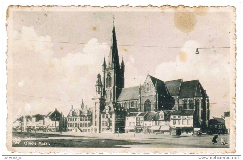 Oude Postkaart Eeklo Groote Markt  (pk1097) - Eeklo