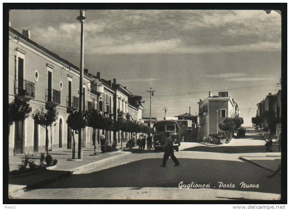 1041-GUGLIONESI(CAMPOBASSO)-PORTA NUOVA-AUTOBUS-ANIMATA-1955-FG - Campobasso