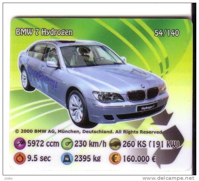 BMW 7  HYDROGEN  - Germany Ecology Car  ( Croatia ) Car Automobile Auto Cars Automobiles Automovil Voiture Autos - Sonstige & Ohne Zuordnung