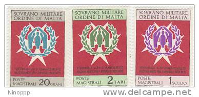 SMOM-1971 20th Anniversary Pro Refugee 71-73   MNH - Malte (Ordre De)