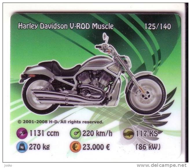 HARLEY DAVIDSON  ( Croatia ) Motorcycle Motorbike Motor-bike Moto Motocyclette Motocicletta Motor Cycle Motorcycling - Other & Unclassified