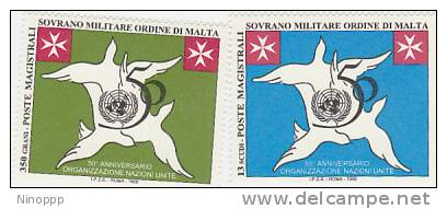 SMOM-1995 50th Anniversary ONU 470-471 MNH - Malte (Ordre De)