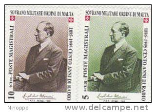 SMOM-1995 Radio Centenary 475-476 MNH - Malte (Ordre De)