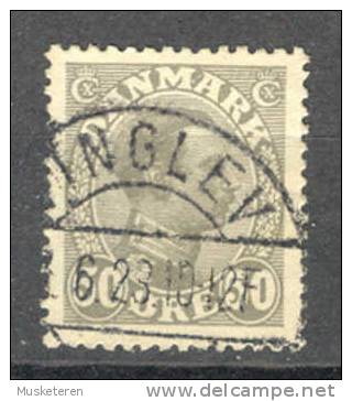 Denmark 1922 Mi. 126 King König Christian X Deluxe Brotype TINGLEV Cancel - Gebraucht